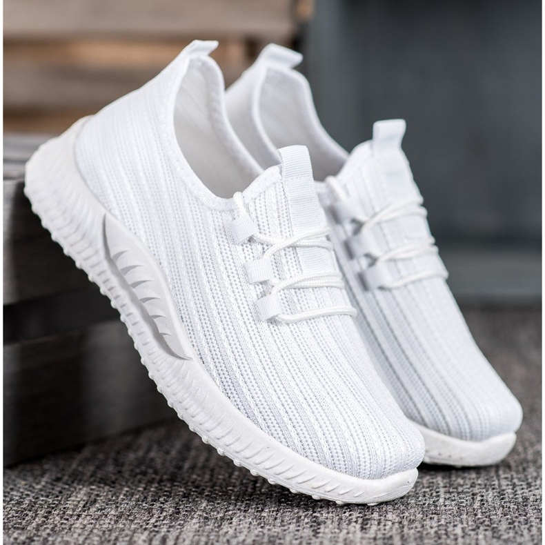 SHELOVET Tekstilne sportske cipele bijela 2