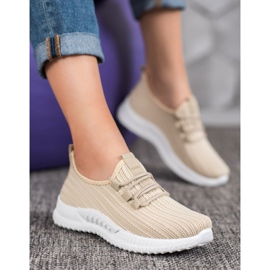 SHELOVET Tekstilne sportske cipele smeđa 2