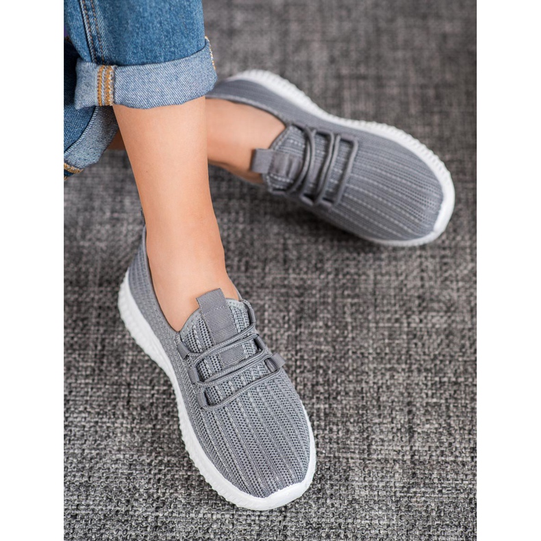 SHELOVET Tekstilne sportske cipele siva 1