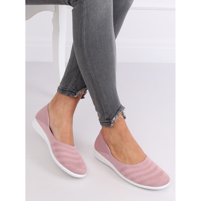 Ružičaste mrežaste balerinke IC03 Old Pink ružičasta 1