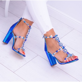 Lu Boo Kubni cirkonij benzinske sandale Taylor raznobojna 1