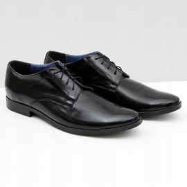 Bednarek Polish Shoes Muške hlače Bednarek Elegantne kožne svečane cipele Black Peter crno 1