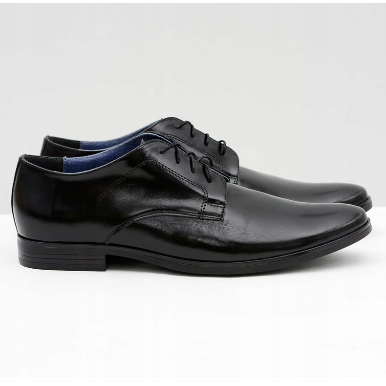 Bednarek Polish Shoes Muške hlače Bednarek Elegantne kožne svečane cipele Black Peter crno 2