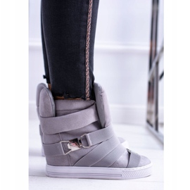 Ženske Lu Boo tenisice s elastičnim trakama Sive pumpe siva 2