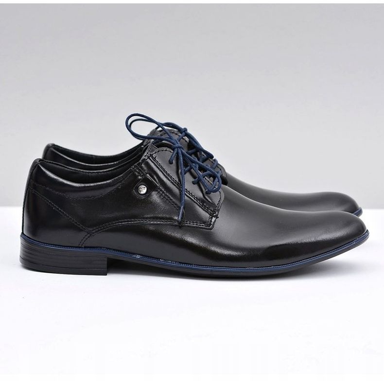 KOMODO Crne kožne elegantne cipele iz Massimiliana crna 2