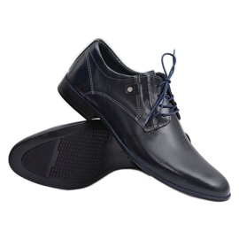 KOMODO Tamnoplave kožne elegantne cipele iz Massimiliana mornarsko plava 3