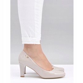 Ženske pumpe Sergio Leone Svijetlo siva lakirana Orsola 2