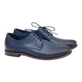 Nikopol Navy Blue Leather Men Shoes James mornarsko plava 1