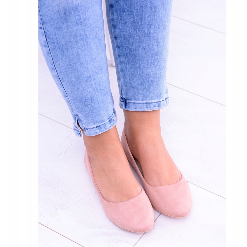 PS1 Ružičaste ženske ženske balerinke Suede Bueno ružičasta 2