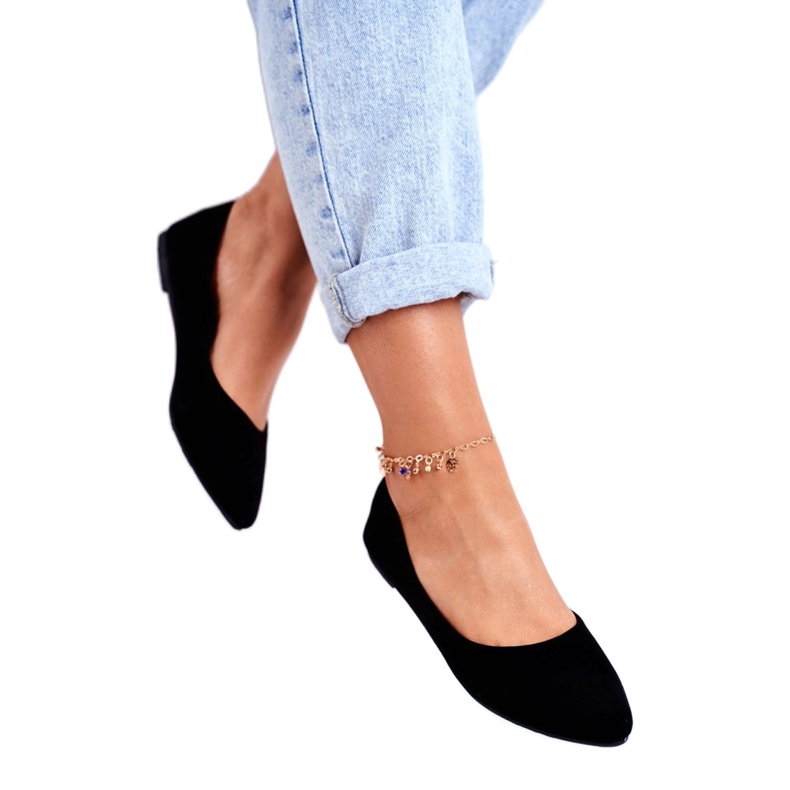 PS1 Crne ženske balerinke antilop Bueno crna 2