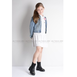 Lu Boo Crne dječje gležnjače s kubnim cirkonijom Pu LittleCarrie crna 1