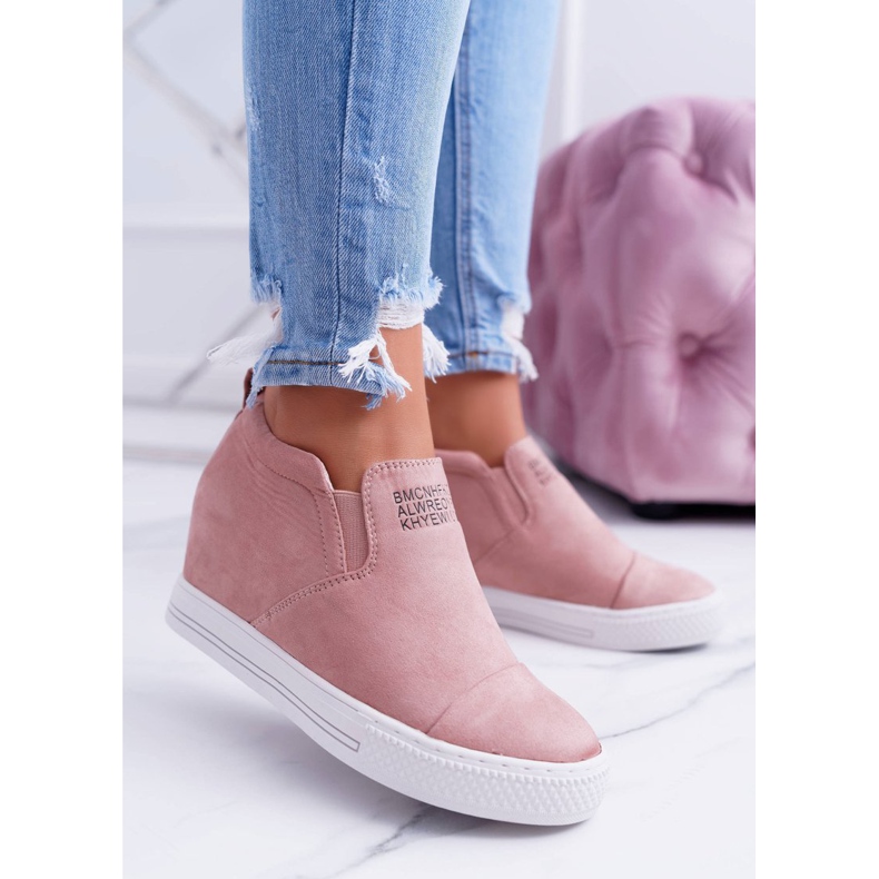 Ženske tenisice Tenisice Lu Boo Slip-on Pink Kaori ružičasta 2