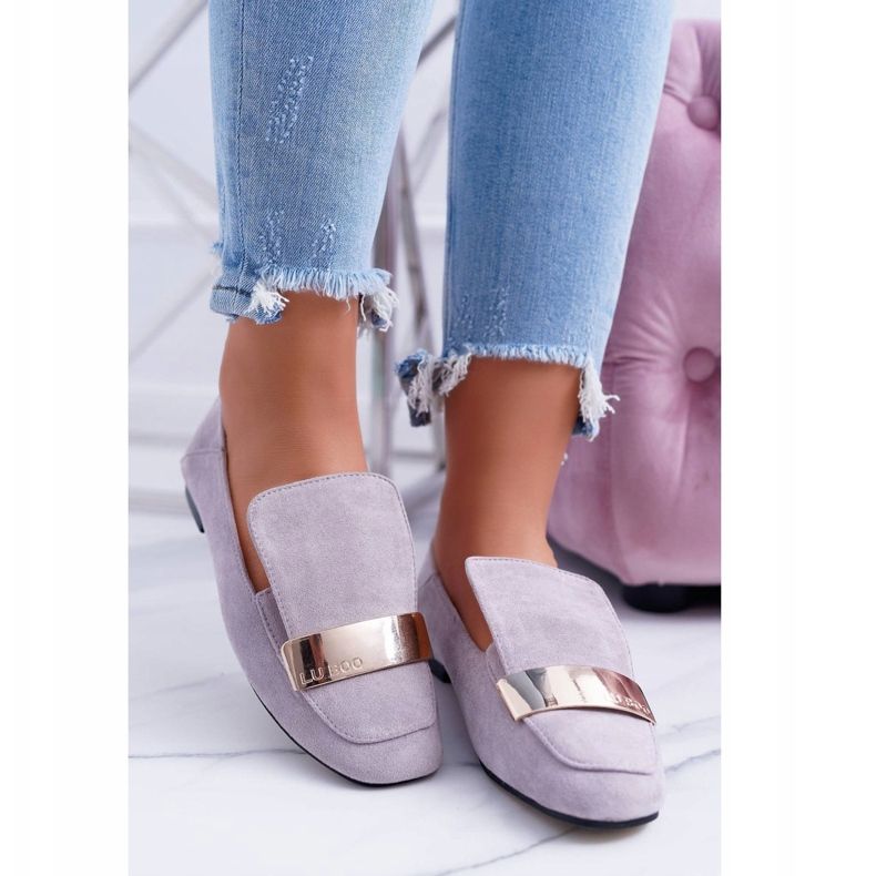 Ženske natikače sive boje s tanjurom Golden Lordsy Lu Boo Harlem siva 1