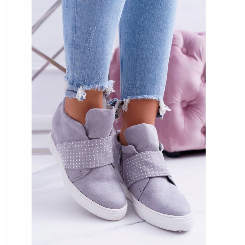 Ženske tenisice Grey Lu Boo Sequins PinkSugar siva 2