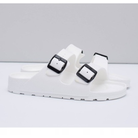 Flameshoes Bijele vrtne muške papuče za muškarce bijela 1