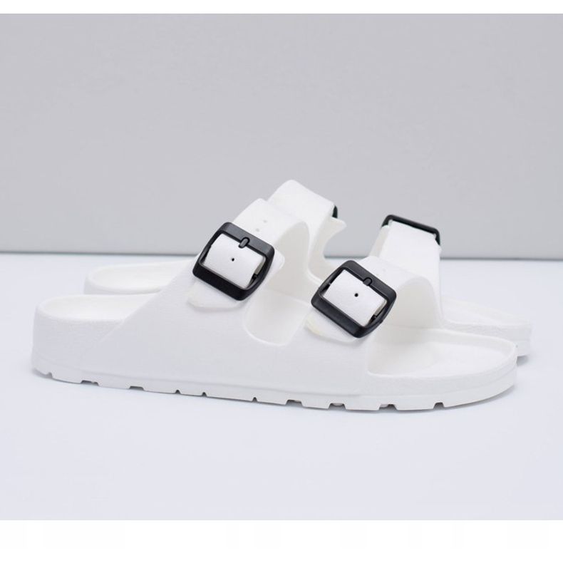 Flameshoes Bijele vrtne muške papuče za muškarce bijela 1