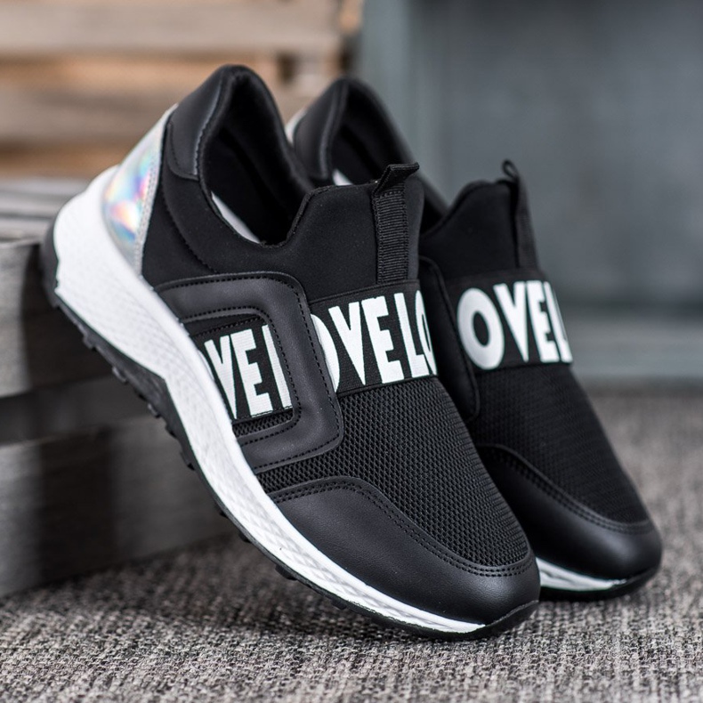 Seastar Sliponi na platformi Love crna 1