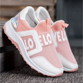 Seastar Sliponi na platformi Love bijela ružičasta 1