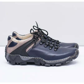 Bednarek Polish Shoes Muške kožne cipele za treking Filippo mornarsko plava 2