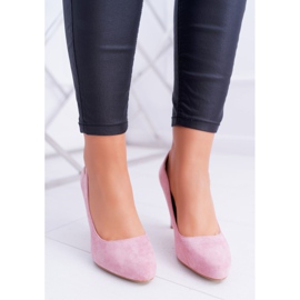 Ženske pumpe Ružičaste boje na potpetici Sergio Leone Campbell ružičasta 1