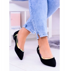 Lu Boo Crne prozirne holografske balerine u Szpic Lisonu crno 1