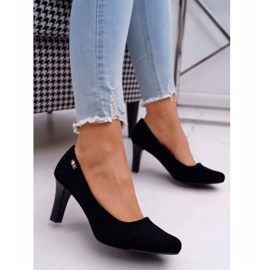 Ženske pumpe Sergio Leone Crna Suede Orsola crno 1