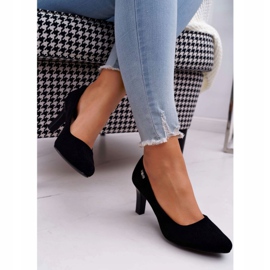 Ženske pumpe Sergio Leone Crna Suede Orsola crno 2