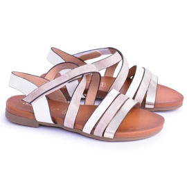 S.Barski Dječje bijele sandale s čičkom LittleReneto bijela 1