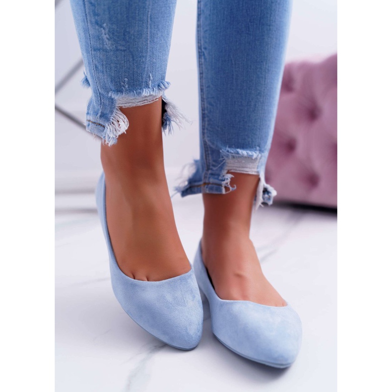 SEA Plave ženske balerinke antilop Bueno plava 2