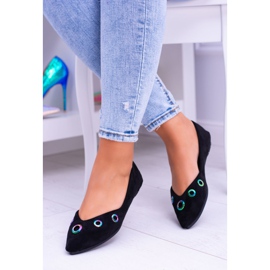 Lu Boo Black Ballerina In Spitz Benzinske ušice Octavia crno 1