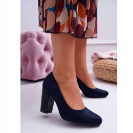 Ženske pumpe Sergio Leone PB200 Suede Navy Blue Selva mornarsko plava 1