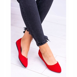 PS1 Crvene ženske balerinke antilop Dermeno crvena 2