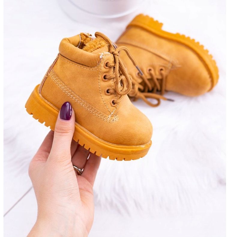 FRROCK Dječje tople hvataljke Čizme Camel Dexter smeđa 1