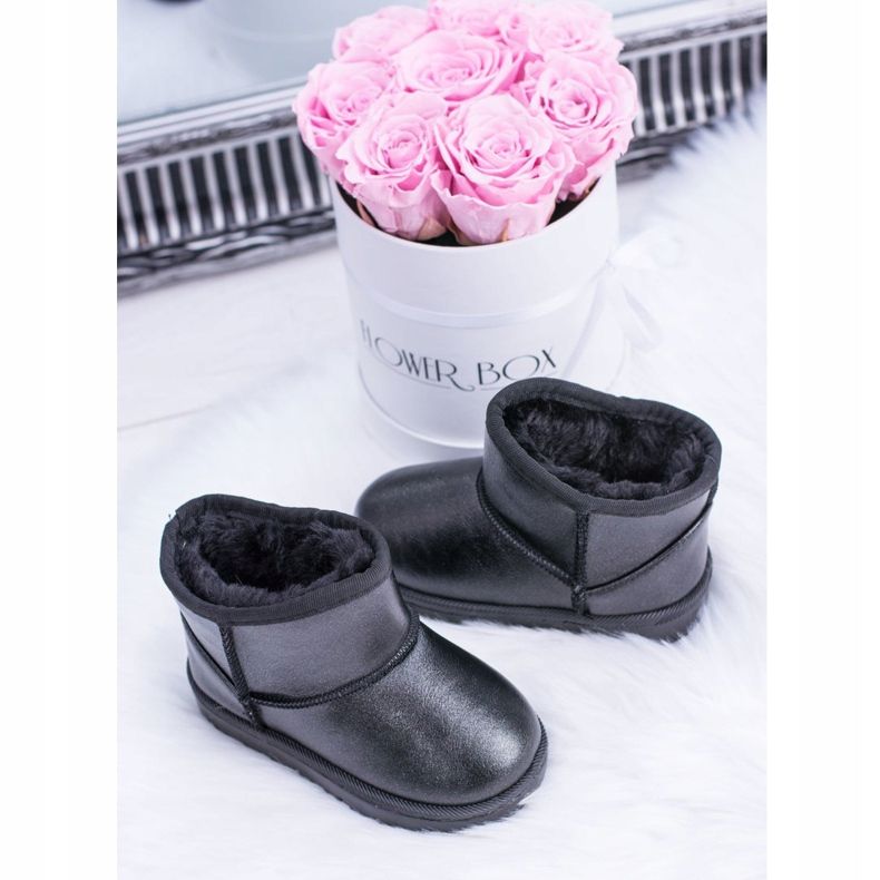 FRROCK Tople crne Scooby dječje čizme za snijeg crno 2