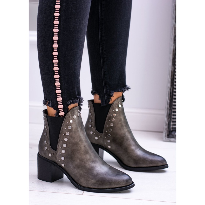 FRERY Ženske čizme Jodhpur čizme Zakovice Savage siva 2