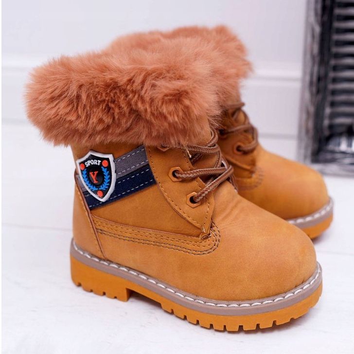 Dječje dječačke čizme s krznom Camel Cobi smeđa 2