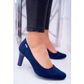 Ženske pumpe Sergio Leone Navy Blue Suede Orsola mornarsko plava 1