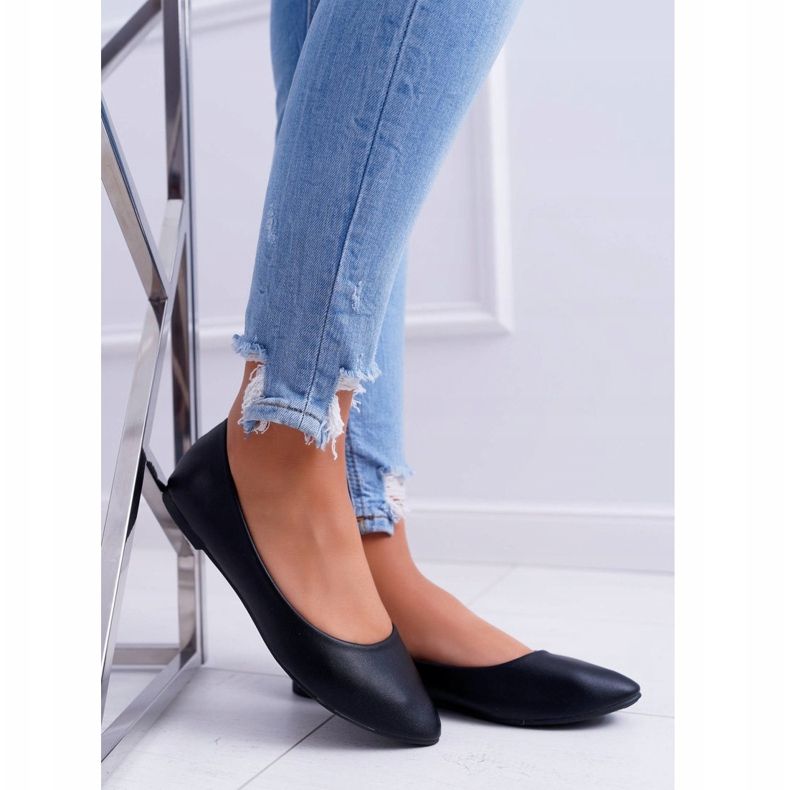 PS1 Klasične ženske balerinke Black Lumen crno 2