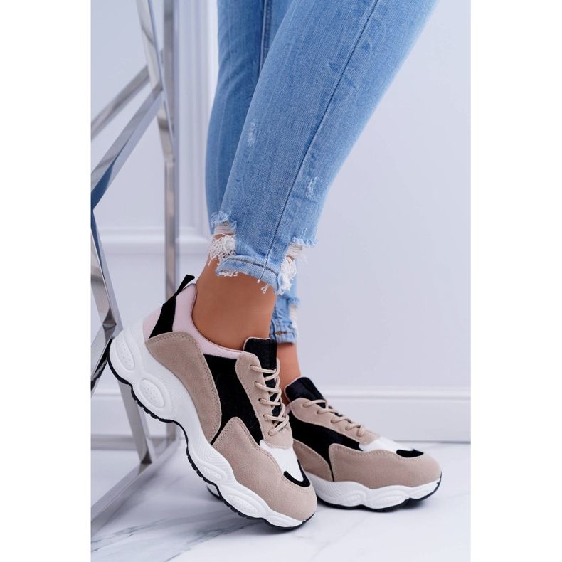 NFR Ženske sportske cipele Suede Bež Lizalica 2