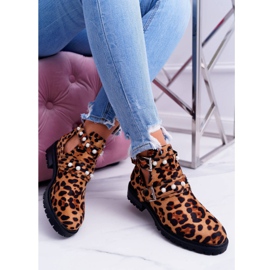 NFR Čizme od pantera s izrezima Cadenza smeđa 1