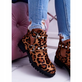 NFR Čizme od pantera s izrezima Cadenza smeđa 2