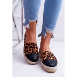 NFR Ženske espadrile Leopard Flaty smeđa 2