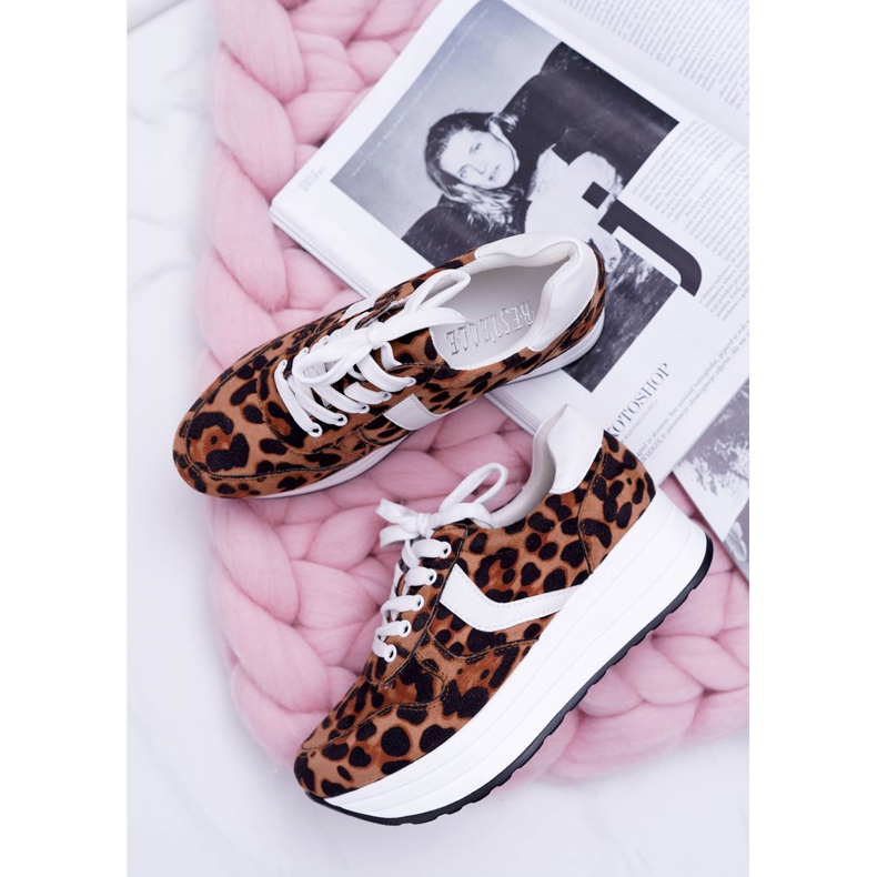 NFR Ženske sportske cipele Leopard SportFreak smeđa 1