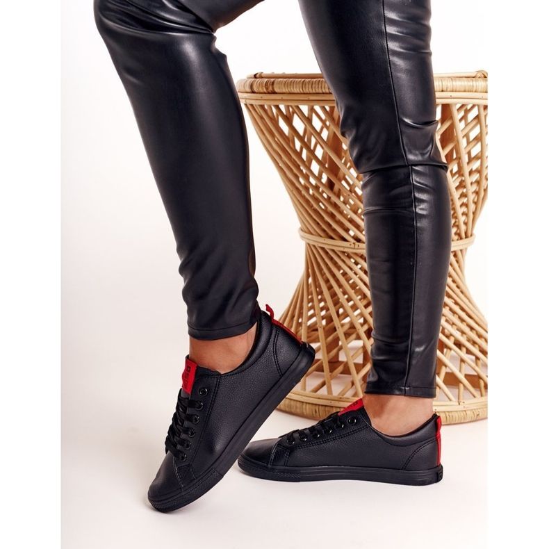 Ženske tenisice Big Star s pojasom crne DD274687 crna 1