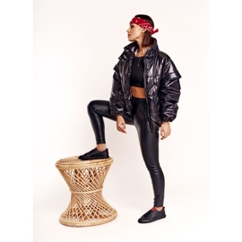 Ženske tenisice Big Star s pojasom crne DD274687 crno 2