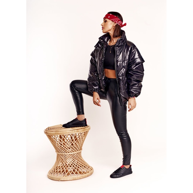 Ženske tenisice Big Star s pojasom crne DD274687 crno 2