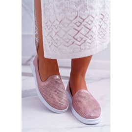 S.Barski Ženske pantalone s kožom Slip-On Lordsy Pink Lordi ružičasta 2