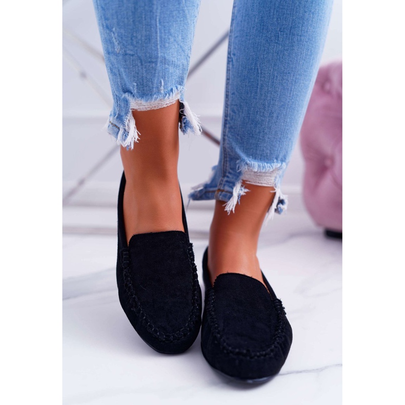 Ženske natikače Sergio Leone Suede Black Winted crna 2