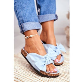 BUGO Ženske plave papuče na plutu Wendy plava 1