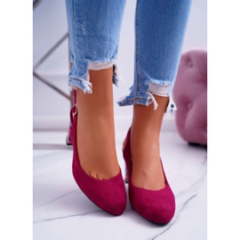 Ženske pumpe na petu Sergio Leone SK788 Fuchsia Lati ružičasta 2